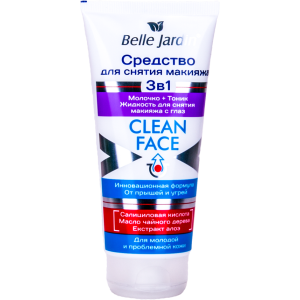 Kaukė-šveitiklis-želė prausimuisi 3 in 1 " BELLE JARDIN  " 200 ml